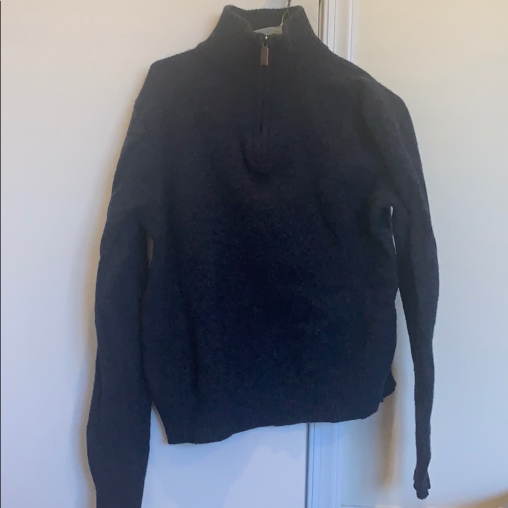 Navy Mens J.Crew Quarter Zip